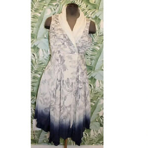 AM:PM Women's Boho Dip Dyed Wrap V-Neck Flowy Summer Dress W/ Pockets